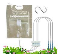 Automatic Watering System - Drip Irrigation Bag for Houseplants, 4 Outlet Design with Adjustable Flow for Vacation, Apartment, Garden, Nursery, Terrace, Growers, Young Trees 9.84x5.91x1.97 inches
