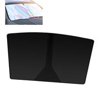 Automatically Car Sunshade, Automatic Retractable Car Sunshade,Foldable Anti-UV Windshield Sunshades for Cars Windshield, for Various Models Keep Interior Cool (Double Layer Black 55 * 27.5in)