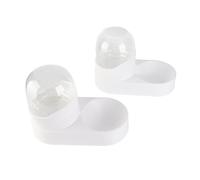 Automatique Adophip Waterer Siphon Design Cat Feeder Capacité Transparente (White)