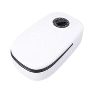 Automatique Adoptable Portable Small Plastic Dry & Wet Pet Food Bowl Dispensateur avec des Compartiments de Stockage Alimentaire Indépendants Adaptés aux Chiens Chats Alimentant Un Chat (Rosâtre)