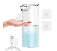 Automatique de Désinfectant, Gcstnn 400ml Électrique Distributeur Alcool avec Capteur de Infrarouge Montage Mural, Rechargeable, Réglable à 4 Niveaux, Étanche IPX5 Distributeur pour Cuisine, Hôtel