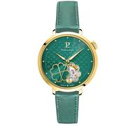 Automatique Femme ESPERANCE Doré Cadran Soleillé Vert Bracelet Cuir Vert 14M