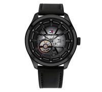 Automatique Montre Homme TOMMY HILFIGER OLIVER 1791887 Cuir Noir