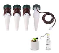 Automatique Plante D'irrigation D'eau, Lot de 4 Systèmes D'irrigation Automatique pour Plantes en Pot, Distributeur Verseur Goutte à Goutte D'irrigation pour Jardin, Plante D'intérieur, Fleurs