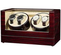 Automatique Watch Winder 4 + 0 Automatic Wood Watcher Rotation Rotation Winders Deluxe Motor Silent Board Boîte 2 Mode d'alimentation 32 × 20 × 18cm 2020