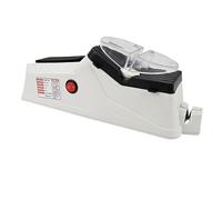 Automatischer Messerschleifer - 22,5cm Elektro Gerät | Wolframkarbid Material, Schneller Werkzeugschärfer für Köche Kochen Mietwohnung Essentials Langlebiges PP Gehäuse Schwarz