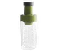 Automeasure Distributeur de sucre en verre avec bec verseur 250 ml - Sucrier doseur pour café, thé et pâtisserie (vert, taille unique)