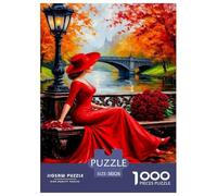 Automne and Ladies Puzzle 1000 Pièces Educa Jouet Divertissement Créatif Décoration Intérieure intéressant Jeu Éduchatif Challenge Toy Adultes & Enfants des 14 Ans 38x26cm/1000pcs