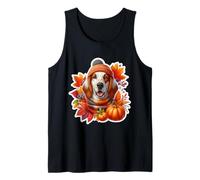 Automne Automne Anglais Setter Chien Propriétaire Amoureux Citrouille Vintage Débardeur