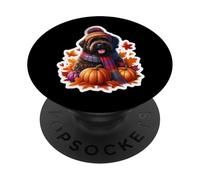 Automne Automne Bouvier des Flandres Propriétaire Chien Amoureux Vintage Maman PopSockets PopGrip Adhésif
