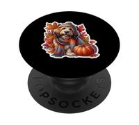 Automne Automne Grand Basset Griffon Vendéen propriétaire de Chien Maman Papa PopSockets PopGrip Adhésif