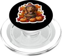 Automne Automne Vizsla propriétaire de Chien à Poil Dur Thanksgiving Maman Papa PopSockets PopGrip pour MagSafe