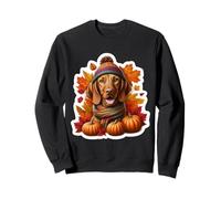 Automne Automne Vizsla propriétaire de Chien à Poil Dur Thanksgiving Maman Papa Sweatshirt