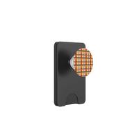 Automne Carreaux festifs Moisson Orange Marron Brun Brun Automne Carreaux PopSockets PopWallet pour MagSafe