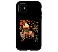 Automne Citrouille Feuilles Café Livres Épice Cosy Sock Love Pretty Coque pour iPhone 11
