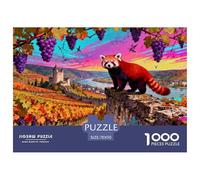 Automne Clos de la Vallée du Rhin Puzzle en Bois Imperméable DIY Puzzles De 1000 Pièces pour Adultes Impossible De Décoration pour La Maison