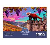 Automne Clos de la Vallée du Rhin Puzzle en Bois Imperméable Puzzles De 1000 Pièces pour Adultes Cadeaux Impossible De Décoration pour La Maison