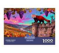 Automne Clos de la Vallée du Rhin Puzzle en Bois Imperméable Puzzles De 1000 Pièces pour Adultes Cadeaux Défi Et Casse-tête Jeux Éducatifs