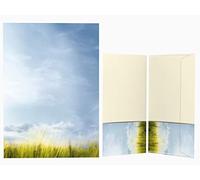 Automne, côte, nature et la mer ensemble de papeterie Jever, 40 pièces avec motif 20 feuilles papier DIN A4, 90 g/m² et 20 enveloppes DIN long de assorties