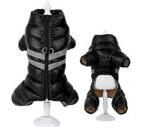 Automne Et Hiver Épais Chaud Chien Veste Manteau Extérieur Imperméable Coupe-Vent Réfléchissant Veste pour Animaux De Compagnie Vêtements Yorkshire Terrier Carlin Chihuahua Labrador Vêtements,Noi