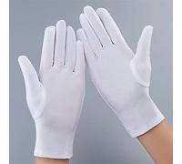 Automne Été Gants De Soie Glacée Mince Printemps Cyclisme Conduite Gants Noir Blanc Entraînement Protection Solaire -Blanc-