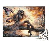 Automne Fairy Sitting 1000 Pièce S Papier Écologique Puzzle Premium Décompression Éducative Décoration Murale Cadeaux Le Idée Cadeau 70x50cm/1000pcs