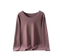 Automne Femmes Sous-Vêtements Thermiques Sous-Vêtements Banquet Loisirs Temps Chaud Lingerie Style Décontracté Couche de Base Tops Vert Noirâtre L, Café profond, L, L