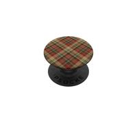 Automne Festif récolte Baie Vert Beige crème Automne Plaid PopSockets PopGrip Adhésif