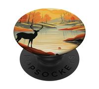 Automne Feuilles Automne Cher Modèle Automne Couleur Feuilles PopSockets PopGrip Adhésif