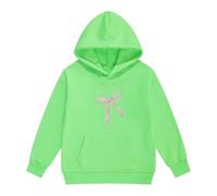 Automne Fille Sweat à Capuche Confortable Inspirant Sweat à Capuche Poche kangourou Sweatshirt Religieux Minimaliste Symbole Chi-Rho Couleur Unie T-shirt à Manches Longues pour Église, Style-P08 Vert