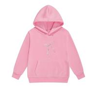 Automne Fille Sweat à Capuche Confortable Inspirant Sweat à Capuche Poche kangourou Sweatshirt Religieux Minimaliste Symbole Chi-Rho Couleur Unie T-shirt à Manches Longues pour Église, Style-P09 Rose