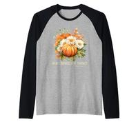 Automne Floral Christian Thanksgiving in All Things Give Thank Manche Raglan