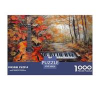 Automne, Guitare Jazz et pianoPuzzles pour Adultes 38x26cm/1000pcs,Jeux De Défi