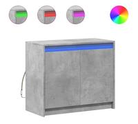 ""Automne/hiver 2025"" Buffet/Commode/Sidebord - CLOUD - avec LED - gris béton 72x34x61 cm bois d'ingénierie FR673