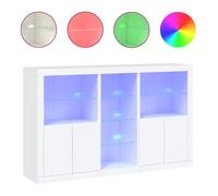 ""Automne/hiver 2025"" Buffet/Commode/Sidebord - CLOUD - avec lumières LED - blanc 162x37x100 cm FR631