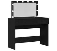 ""Automne/hiver 2025"" Coiffeuse avec LED - CLOUD - Pour femmes/filles - en chêne noir 100x40x120 cm FR1024