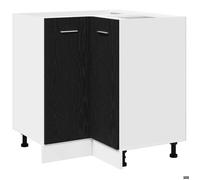 ""Automne/hiver""Armoire bas de cuisine Colonne cuisine - Armoire d'angle en bas Riga Chêne noir 75,5 x 75,5 x 81,5 cm4262532