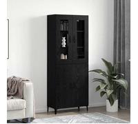 ""Automne/hiver"" Armoire haut Vaisselier - Buffet Pour Salon/Bureau - Armoire 2 pcs Chêne noir 69,5x34x180cm Nove5321616