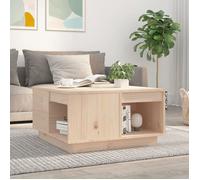 ""Automne/hiver"" Brun Table basse carrée - 60x61x32,5cm - bois massif de pin - Hauteur:32.5cm DEC1499061
