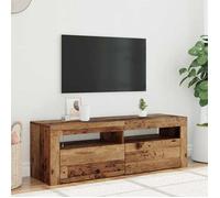 ""Automne/hiver"" Cabinet de Télévision/multimédia - Banc TV - avec lumières LED vieux bois bois d'ingénierie DEC4721951