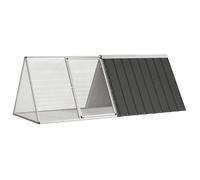 ""Automne/hiver""Cage pour lapin Anthracite 201,5x80,5x71cm Acier galvanisé - HAuteur:71cm - Grande Taille &FR_375064