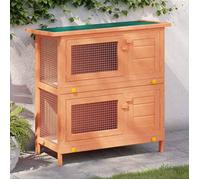 ""Automne/hiver""Clapier d'extérieur Enclos pour petits animaux 4 portes Bois - HAuteur:89cm - Grande Taille &FR_209247