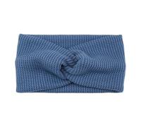 Automne hiver fil tricoté croix bandeau femmes couleur unie élastique bandes de cheveux Sport Yoga oreille plus chaud accessoires(Blue)