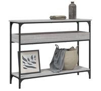 ""Automne/hiver"" Gris Table console,Table d'appoint, Console, , Pour séjour, avec étagère sonoma gris 100x29x75cm - Hauteur:75cm DEC