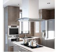 ""Automne/hiver""Hotte îlot-Hotte aspirante 90 cm Acier inoxydable 756 m³/h LED-pour cuisine-90x53x(56-111) cm EU_6493778