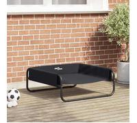 ""Automne/hiver""Lit pour Chien Noir ML Tissu Oxford et Acier - HAuteur:30cm - Grande Taille &FR_201460