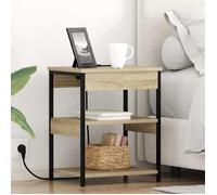 ""Automne/hiver"" Marron Cabinet de chevet (Set de 2) Chêne sonoma Bois d'ingénierie - Hauteur:51cm DEC1985052