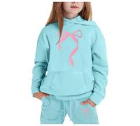 Automne Hiver Mode Manches Longues Filles Ensembles,Automne Vêtements Set ado Manche Longue Haut Top et Pantalons Ados Pantalon Sweats 2 Pièce Sweat-Shirt Encapuchonné Pull pour Fille 5-14 Ans