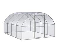 ""Automne/hiver""Poulailler d'extérieur 3x4x2 m Acier galvanisé - HAuteur:20cm - Grande Taille &FR_226317