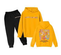 Automne Hiver Vêtements Set Filles,Automne Vêtement d'automne Printemps Mode Ados Filles Pantalon et Sweats Haut 2 Pièce Sweat Capuche Legging Sport pour Les Enfants Costume
